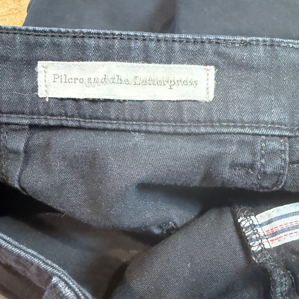 Pilcro Wide Leg Cropped Pants‎ Black Size 32 - Picture 5 of 10